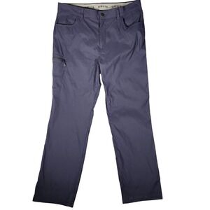 Orvis Tech Pants Mens 38X32 Blue Excellent Water Repellent Stretch Hiking Travel